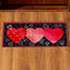 Felpudo intercambiable San Valentín 22x10" antiderrap