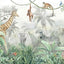 Papel tapiz infantil animales safari 151x105"