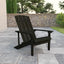 Silla Adirondack poliresina gris pizarra