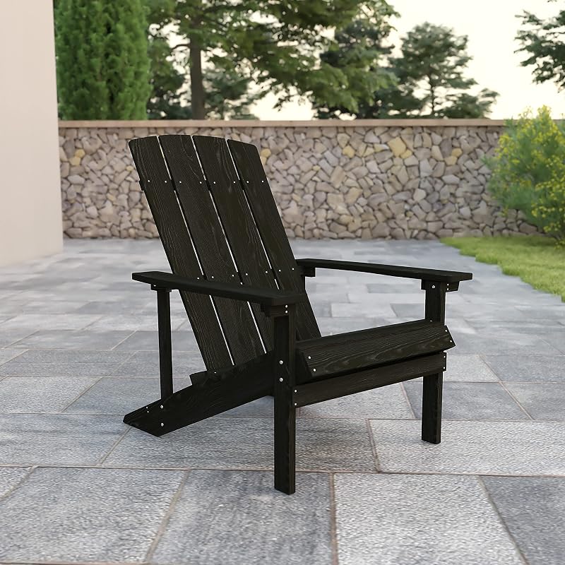 Silla Adirondack poliresina gris pizarra