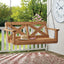 Columpio de madera cedro 55pulg estilo granja para 2