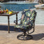 Cojín silla comedor al aire libre 20x20" resistente azul
