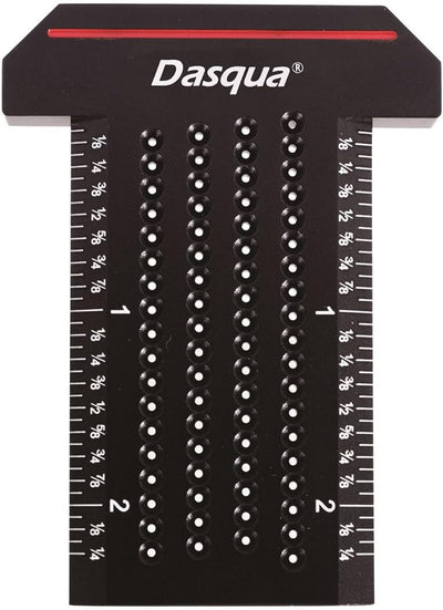Regla en forma de T para marcado de bolsillo