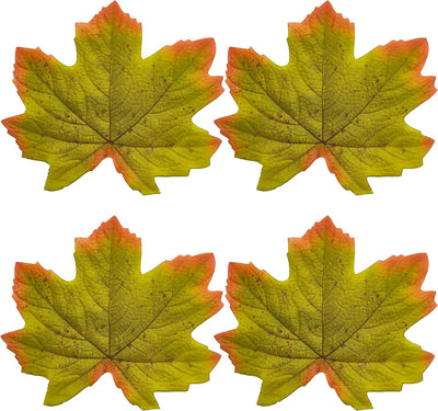 50 Hojas de Arce Artificiales 12.6pulg Decoración Otoño