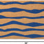 Alfombra entrada antiderrap fibra coco 24x36pulg azul