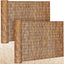 2 Rollos Valla Bambú 4x16.4ft 85% Sombra Jardín