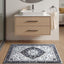 Alfombra 2x3 estilo bohemio vintage lavable plegable