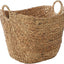 Cesta tejida almacenamiento 20x18x19" marrón