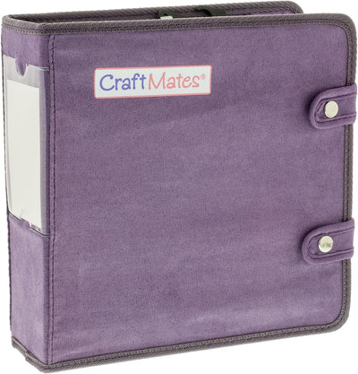 Caja organizadora grande con cerradura púrpura