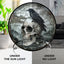 Atrapasol calavera cuervo cristal emplomado metal