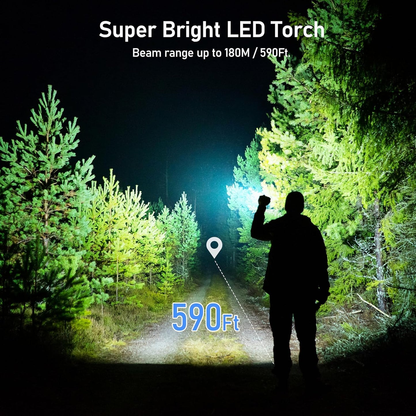 Linterna LED mini recargable camping ajustable brillo