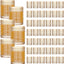48 Pzas Vasos Vidrio Dorado Relieve Hobnail 12oz