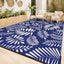 Alfombra exterior impermeable paja plástico 6x9ft blanco