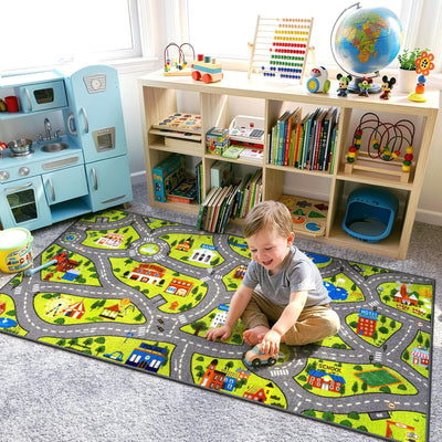 Alfombra educativa antiderrap 60x32pulg para niños