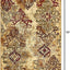 Alfombra área rectangular 1.33x1.85m beige/azul