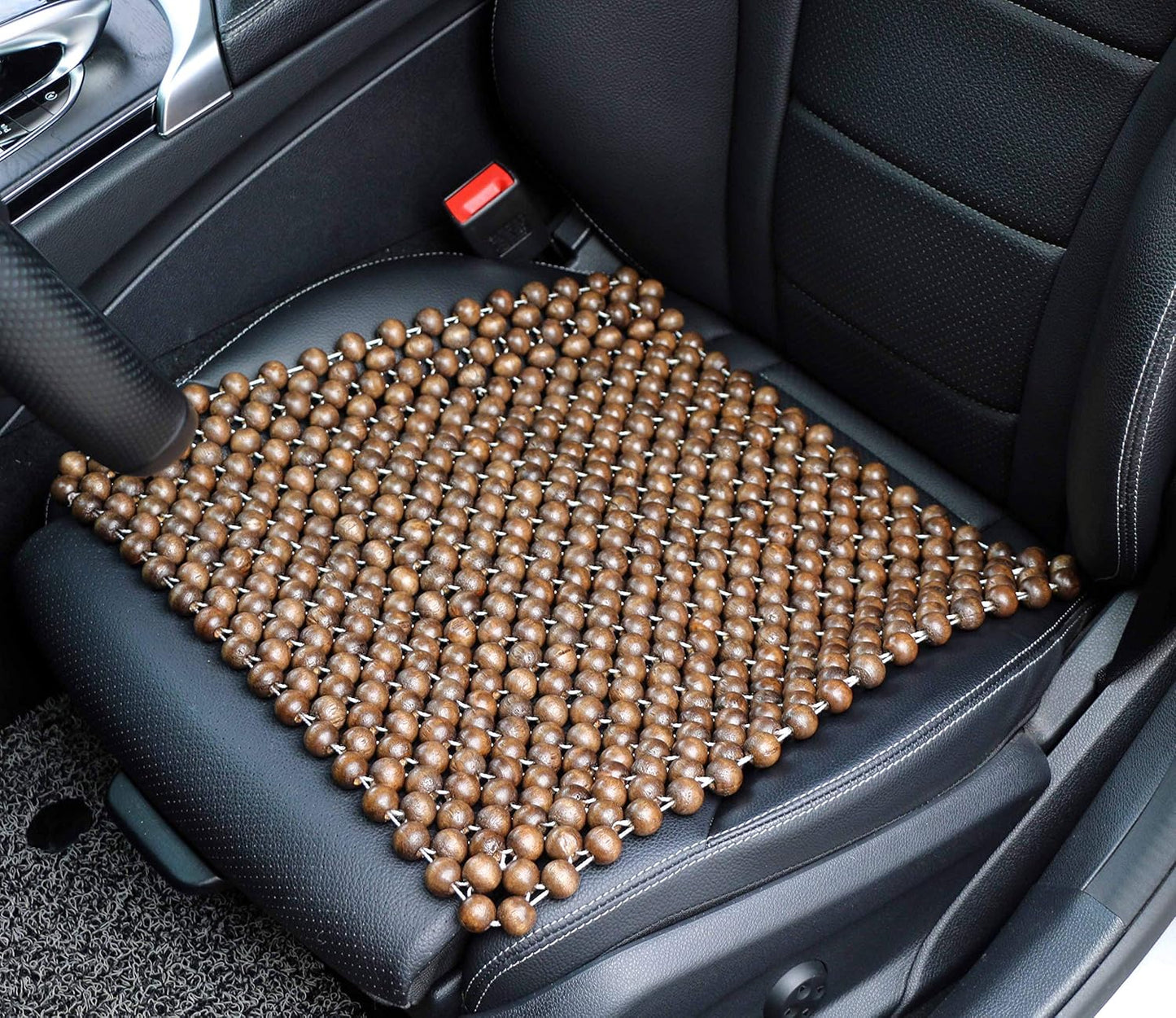 Protector asiento madera natural transpirable coche sedán