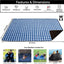 Manta impermeable forro polar 82x55" ideal playa camping