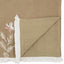 Camino mesa bordado flecos 16x72pulg