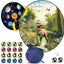 Tabla dardos niños 28" diana reversible 4 colores