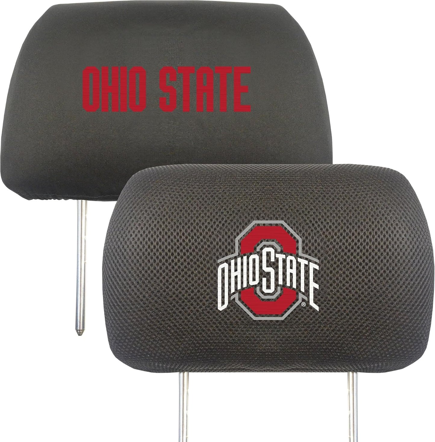 Set 2 Pzas Fundas Bordadas Reposacabezas Ohio State Buckeyes