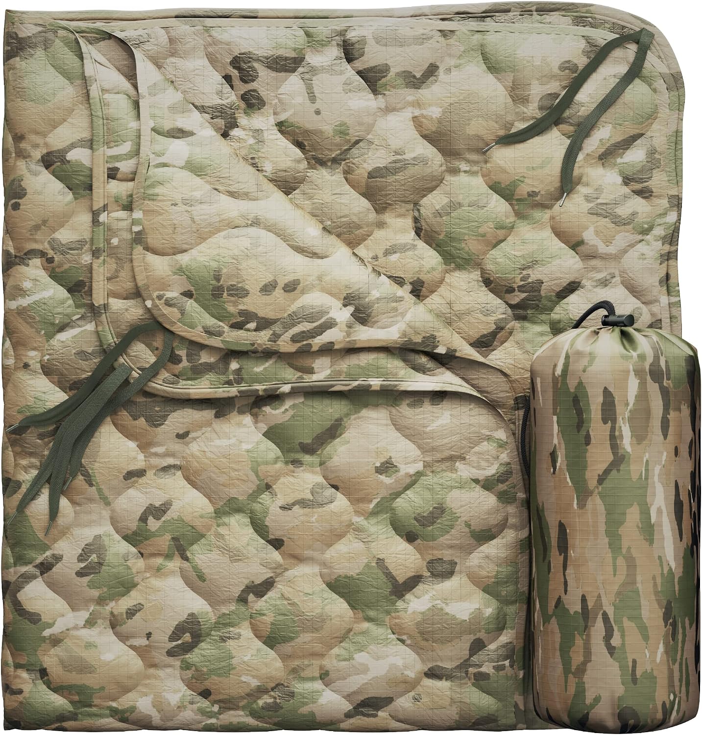 Manta térmica aislada para acampar USGI Multicam