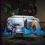 Carpa para camping con luces LED y bolsillos de