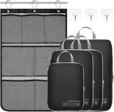 Cubos compresión viaje mujer bolsas expandibles organizador maleta