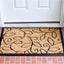 Felpudo hojas vid 24x36pulg natural/negro