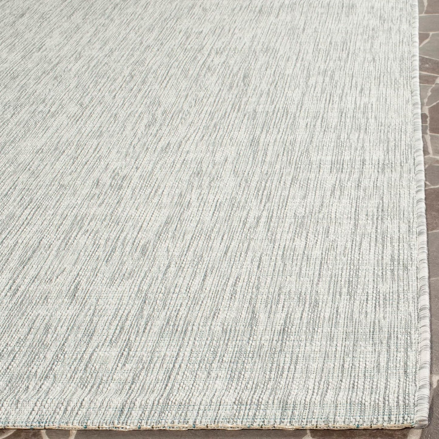 Alfombra baño exterior 4x5'7" Grey/Turquoise CY8576
