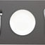 Manteles cuero impermeables resisten calor 6uds gris