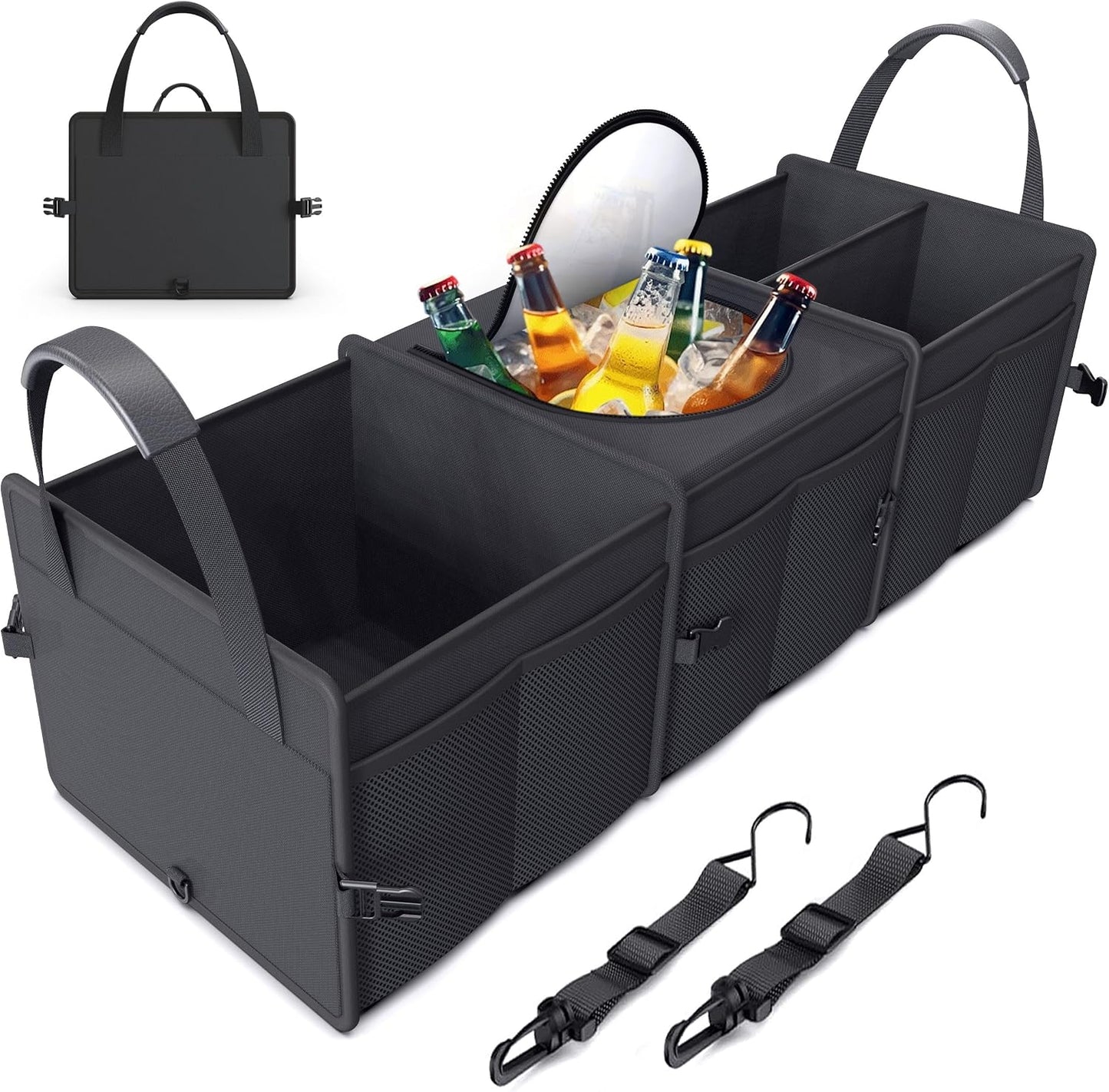 Organiz. maletero SUV 95L con refrigerador 3 compartimentos
