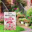 Bandera jardín gnomo 12x18" texto Mother's Day