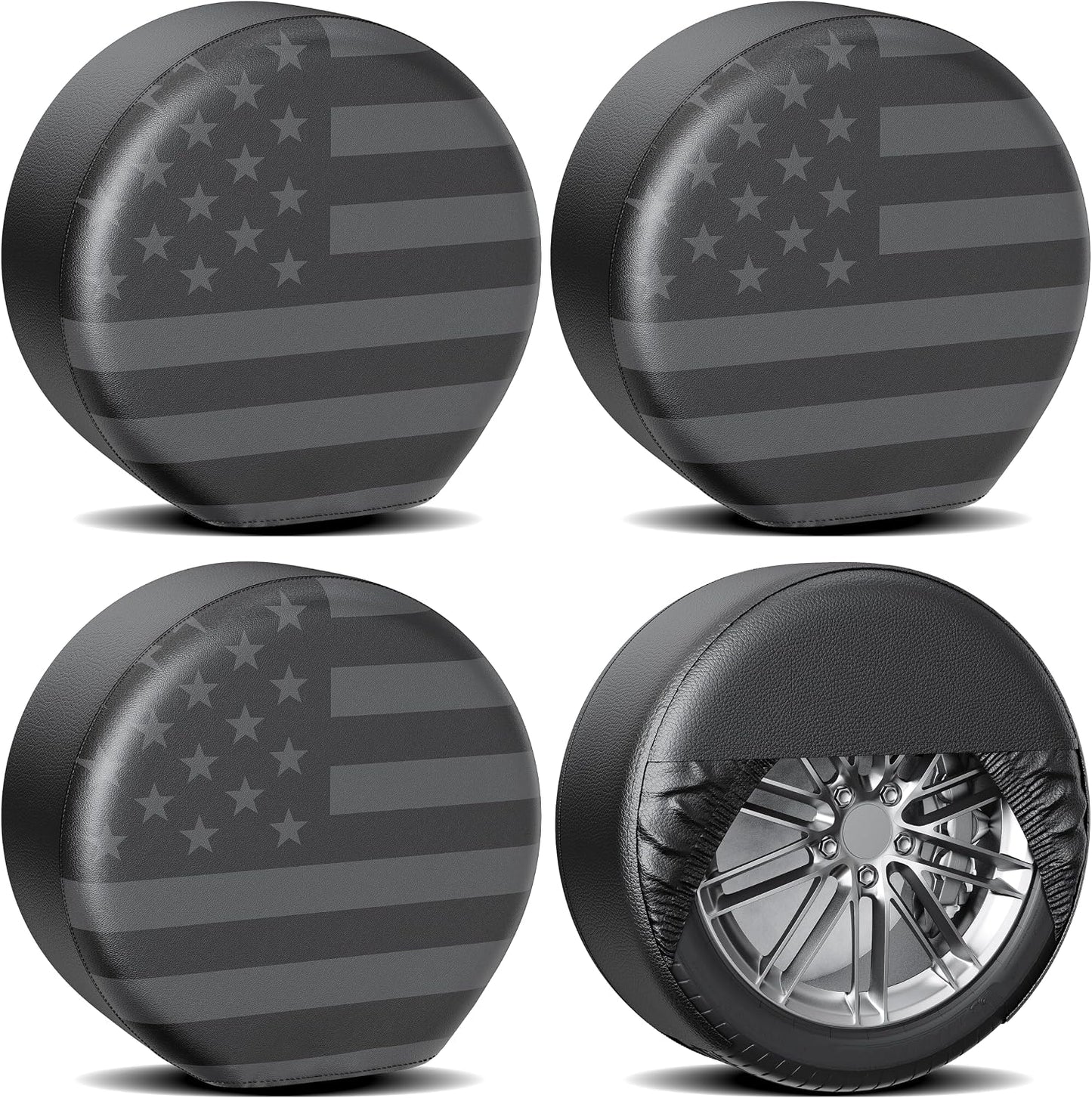 4 Fundas Neumáticos PVC Resistente para Camiones y SUV