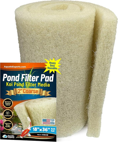 Almohadilla filtro estanque gruesa crema 18x36pulg