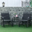 Silla mecedora exterior con mesa 2 plazas funda