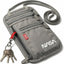 Bolsa para cuello gris con cartera RFID