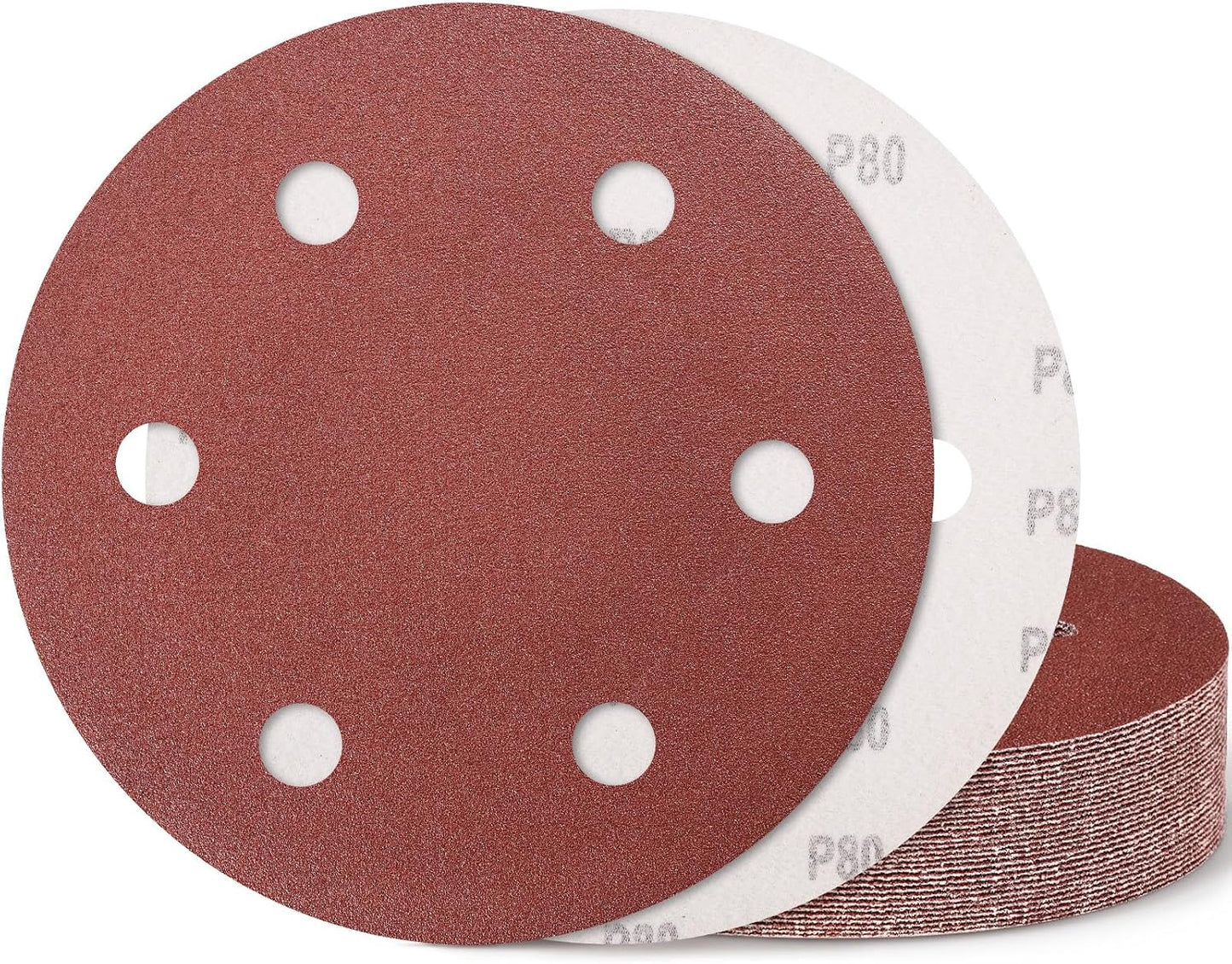 Disco lijado 9pulg 80grano 15pzas aluminio para yeso madera metal