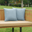 2 Pzas Fundas Almohada Exteriores Impermeables Textura Lino