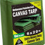 Lona resistente 6x20pies 16oz con ojales multiusos