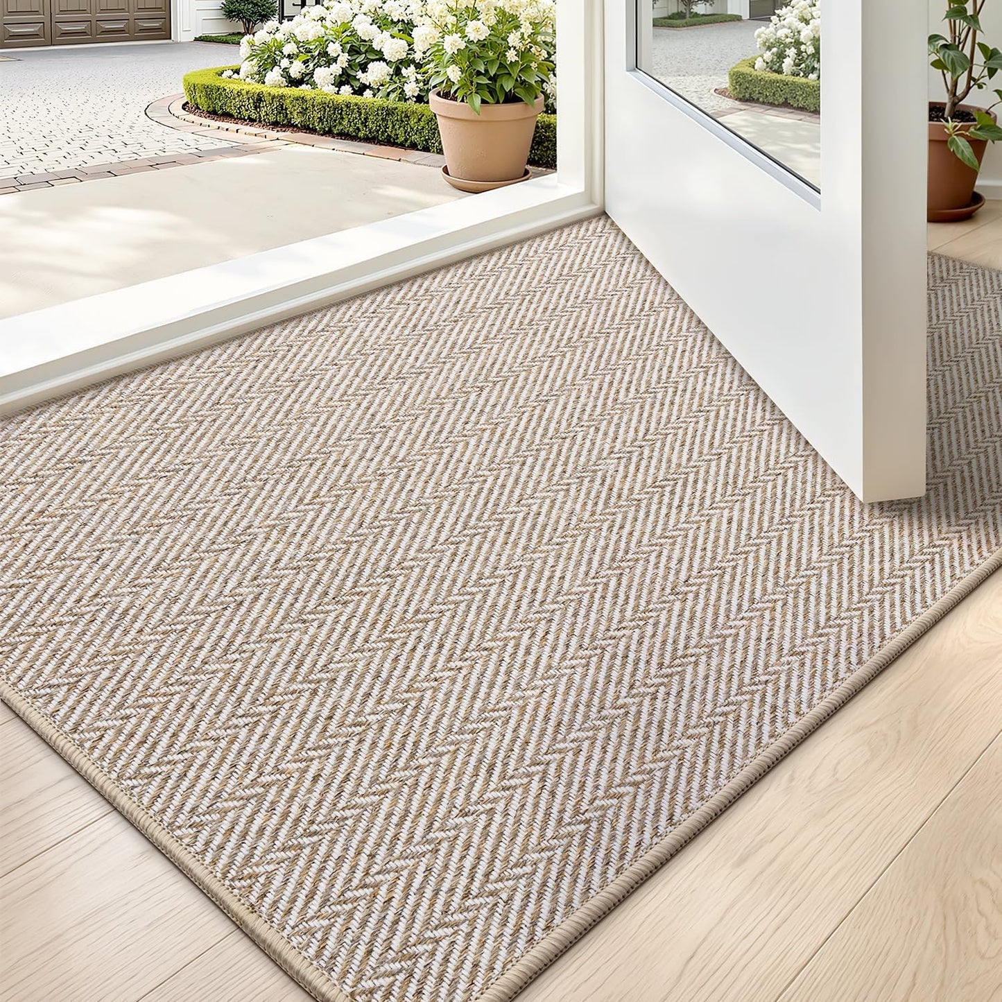 Tapete antiderrap 24x36" perfil bajo beige