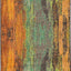 Alfombra polipropileno abstracta multicolor naranja