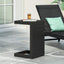 Mesa auxiliar aluminio forma C color negro mate