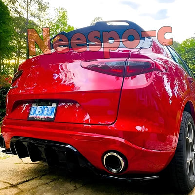 Alerón trasero Alfa Romeo Stelvio 18-25 Negro Brillante