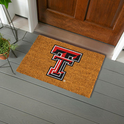 Tapete fibra coco Texas Tech 28x16pulg antiderrap