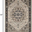 Alfombra área 8x10ft diseño oriental crema azul marino