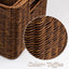 Cestas mimbre apilables con tapa set 3