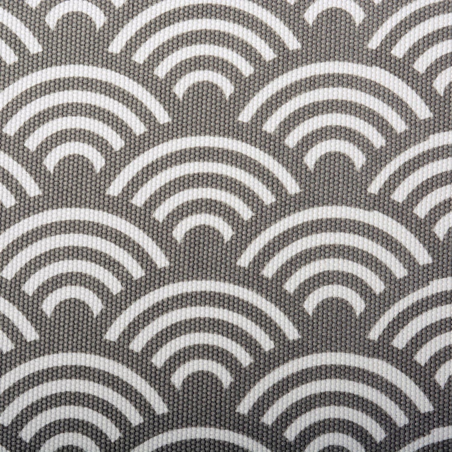Papelera plegable lados duros olas gris grande