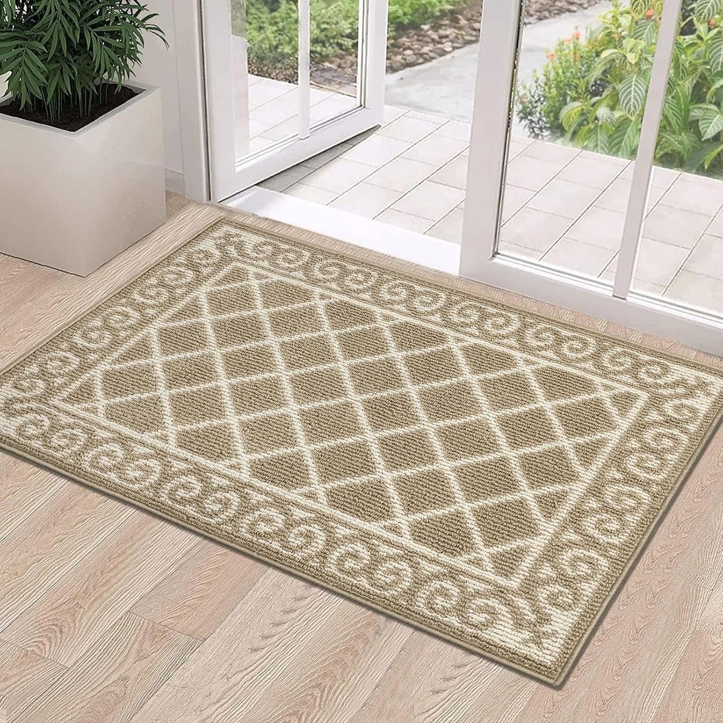 Tapete puerta 24x36 pulg antiderrap atrapa suciedad