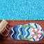 Alfombra baño verano forma chancletas antiderrap lavable