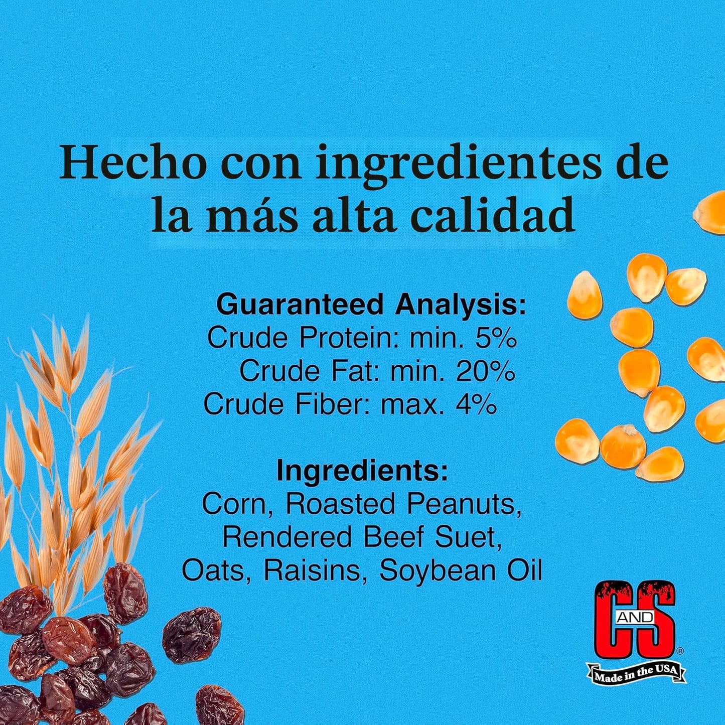 Comida para pájaros madera picabuey 8lb